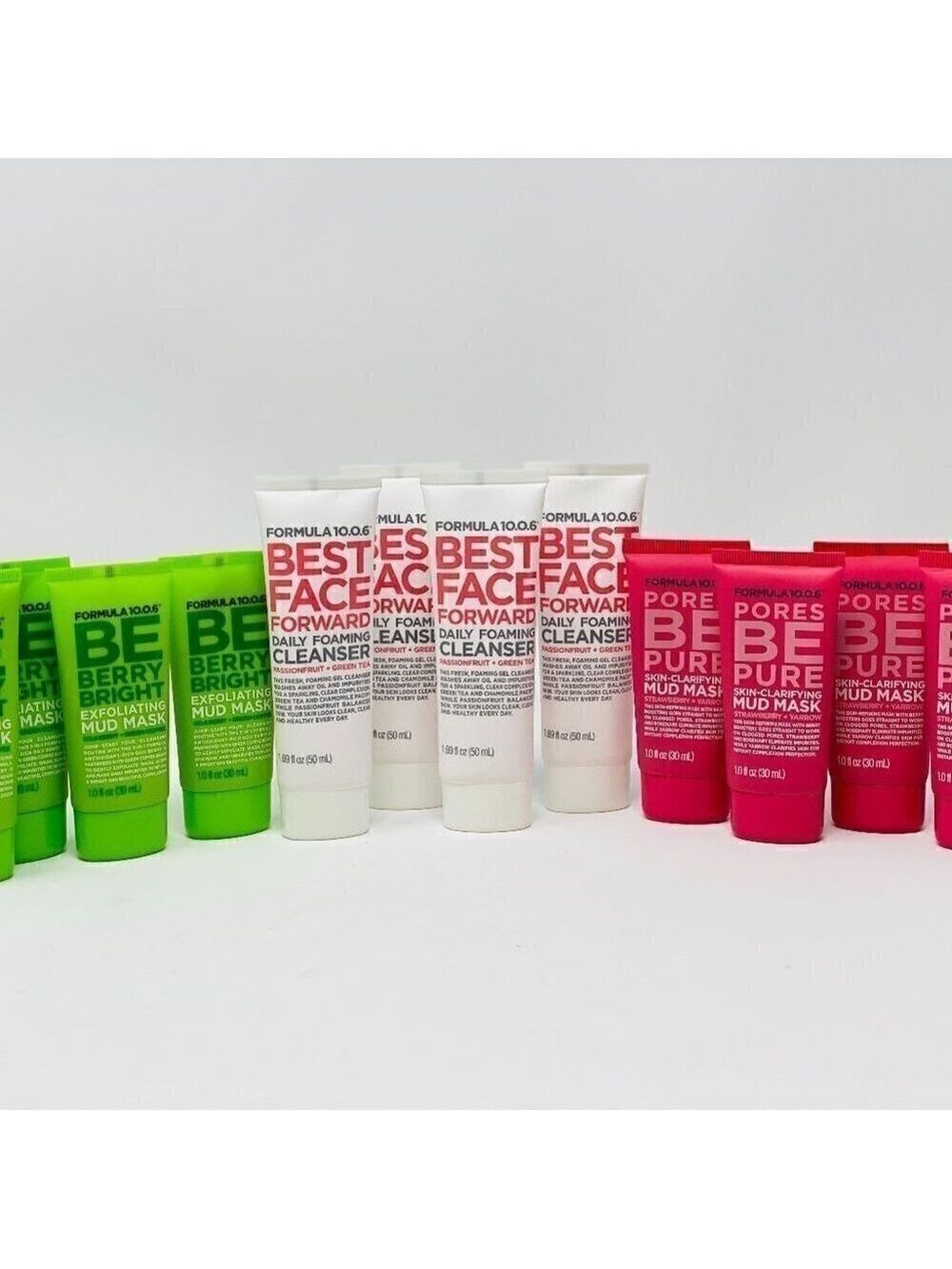 12pc-Formula 10.0.6 4 Cleanser, 8 Mud Masks (4&4)